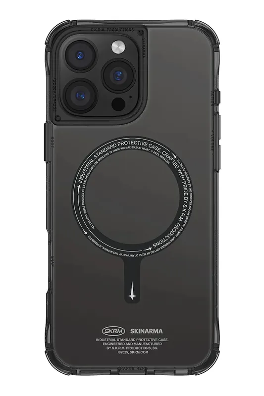 Wyprzedaż Skinarma etui na telefon z wbudowanym pierścieniem magnetycznym iPhone 16 Prokolor czarny SK-2024IPP63-SDOMS-BLK