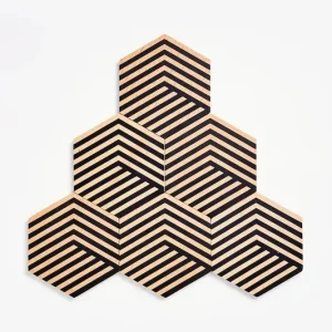 Areaware zestaw podkładek na stół Tiles 9 x 8,5 cm 6-packkolor multicolor Hit cenowy