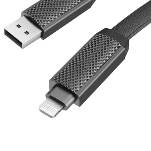 Bezpieczna płatność Bazic kabel do ładowania 4w1 (USB-A, USB-C, USB-C i Lightning) 1 mkolor czarny CBL-GC4N1-BLK100