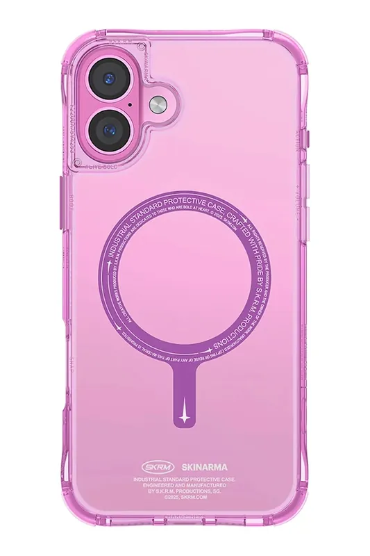 Skinarma etui na telefon z wbudowanym pierścieniem magnetycznym iPhone 16kolor różowy SK-2024IP61-SDOMS-PNK Ostatnie sztuki