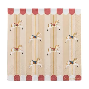 Wyprzedaż Bloomingville zestaw serwetek papierowych Merry-go-round 33 x 33 cm 20-packkolor multicolor