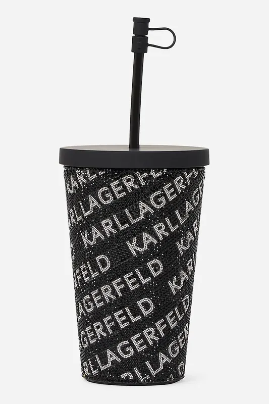 Nie przegap Karl Lagerfeld kubek ze słomką k/rhinestonekolor czarny A2W42018
