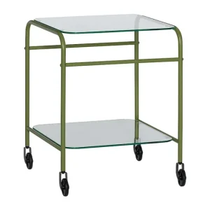 Ostatnia szansa Hübsch mebel z kółkami Zephyr 43 x 42 x 54 cmkolor zielony