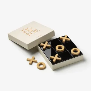 Printworks gra planszowa Classic Tic Tac Toe 20 x 20 x4 cmkolor beżowy PW00689 Popularny