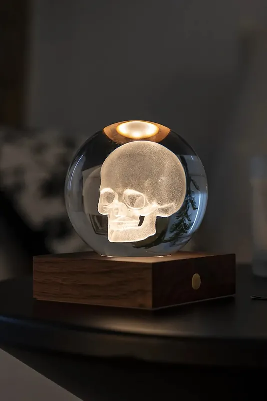 Gingko Design lampa stołowa bezprzewodowa led Amber Crystal Light 9,5 x 8 cmkolor brązowy Dostępne od ręki
