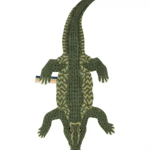 Doing Goods dywan wełniany Coolio Crocodile 202 x 89 cmkolor zielony Ostatnie sztuki