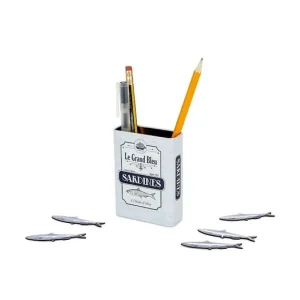 Balvi pojemnik magnetyczny na długopisy Sardines Bezpieczne zakupy