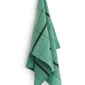 Nowość HAY ściereczka kuchenna z dodatkiem lnu Linear 52 x 80 cmkolor zielony AE746-E494-AB80