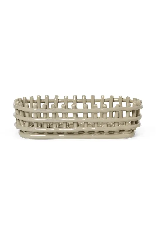 Premium Ferm Living kosz dekoracyjny Ceramic Basketkolor beżowy