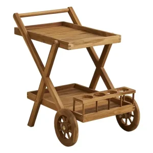 Ostatnia szansa House Nordic mebel z kółkami z drewna teak 50 x 86 x 81 cm3301500