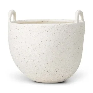 Darmowy zwrot ferm LIVING osłonka na doniczkę Speckle Pot 18,5 x 19 cmkolor biały