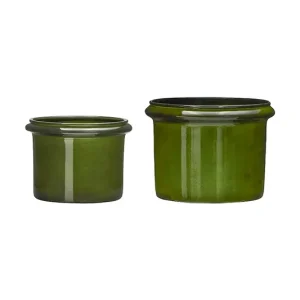 Rabat House Doctor osłonka na doniczkę HDHoop 14 / 18 cm 2-packkolor zielony 900001312