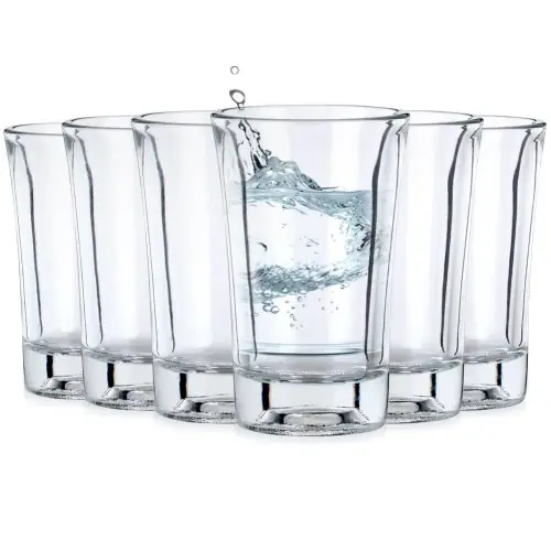 Wybór klientów Zestaw 6 kieliszków szklane eleganckie 40ml