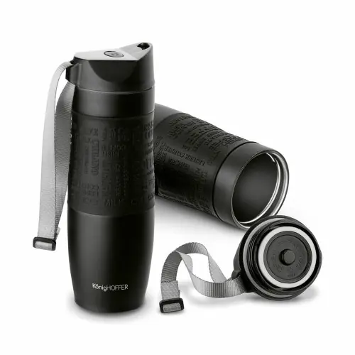 Kubek termiczny do kawy i herbaty 480 ml Czarny Hit cenowy