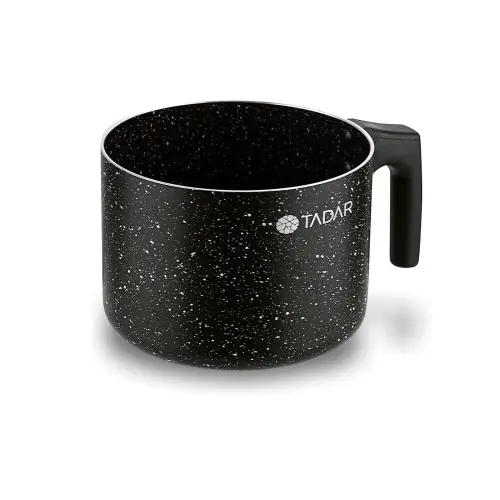 Wysoka jakość Garnek aluminiowy do mleka marmurkowy Marmara Black 1,5l bez indukcji