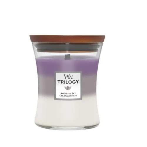 Woodwick Amethyst Sky WW Trilogy Świeca Średnia Nowość