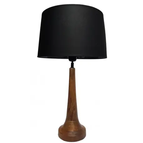 Darmowa dostawa Lampa stołowa drewniana Etno -podstawa 35cm