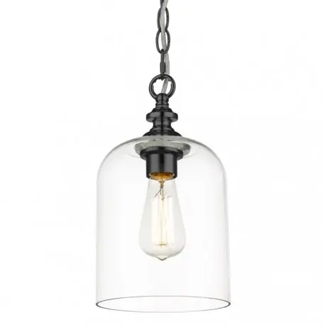 Elegancka szklana lampa nad wyspę czarna Tylko do końca tygodnia