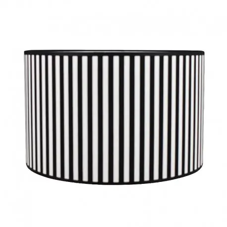 Do wyczerpania zapasów Cylindryczny abażur do lampy stołowej w paski Ø 35cm