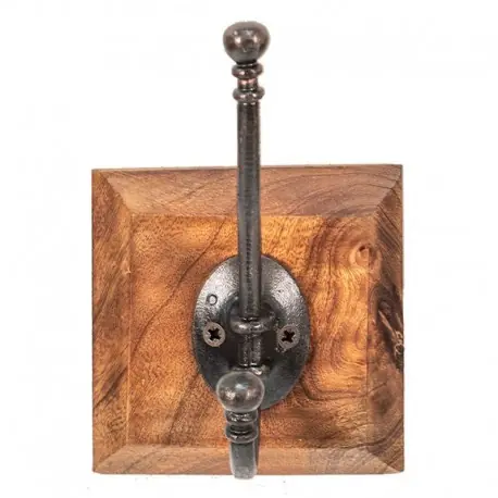 Drewniany wieszak ścienny pojedynczy 10x10x15 Oferta