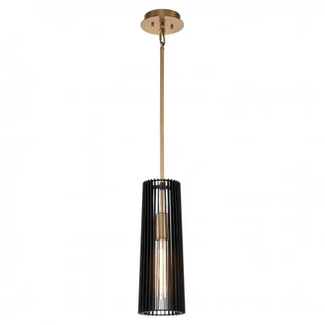 Do wyczerpania zapasów Punkowa lampa wisząca czarno złota Loft