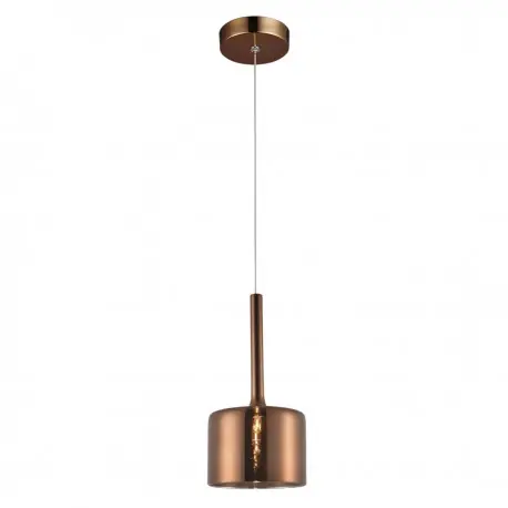 Lampa pojedyncza miedziana-zwis nad wyspę szklany klosz Oferta czasowa