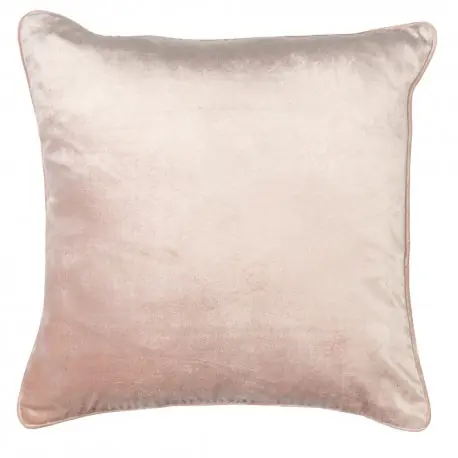 Bezpieczna płatność Blush Pink- Welurowa poduszka dekoracyjna w różowym kolorze