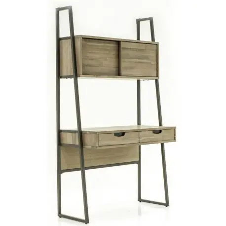 Drewniane biurko loft z szufladami 100x50x180 Oferta