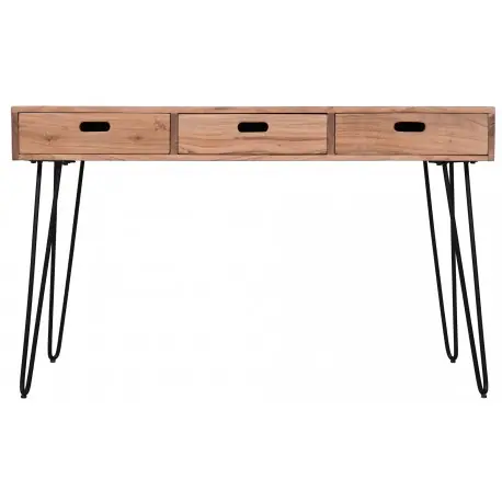Do wyczerpania zapasów Biurko loft z szufladami 127x51x76 drewniane