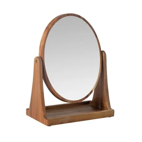 Lusterko na toaletkę Acacia Mirror drewniane 16 x 10 x 21,5 cm Darmowa dostawa
